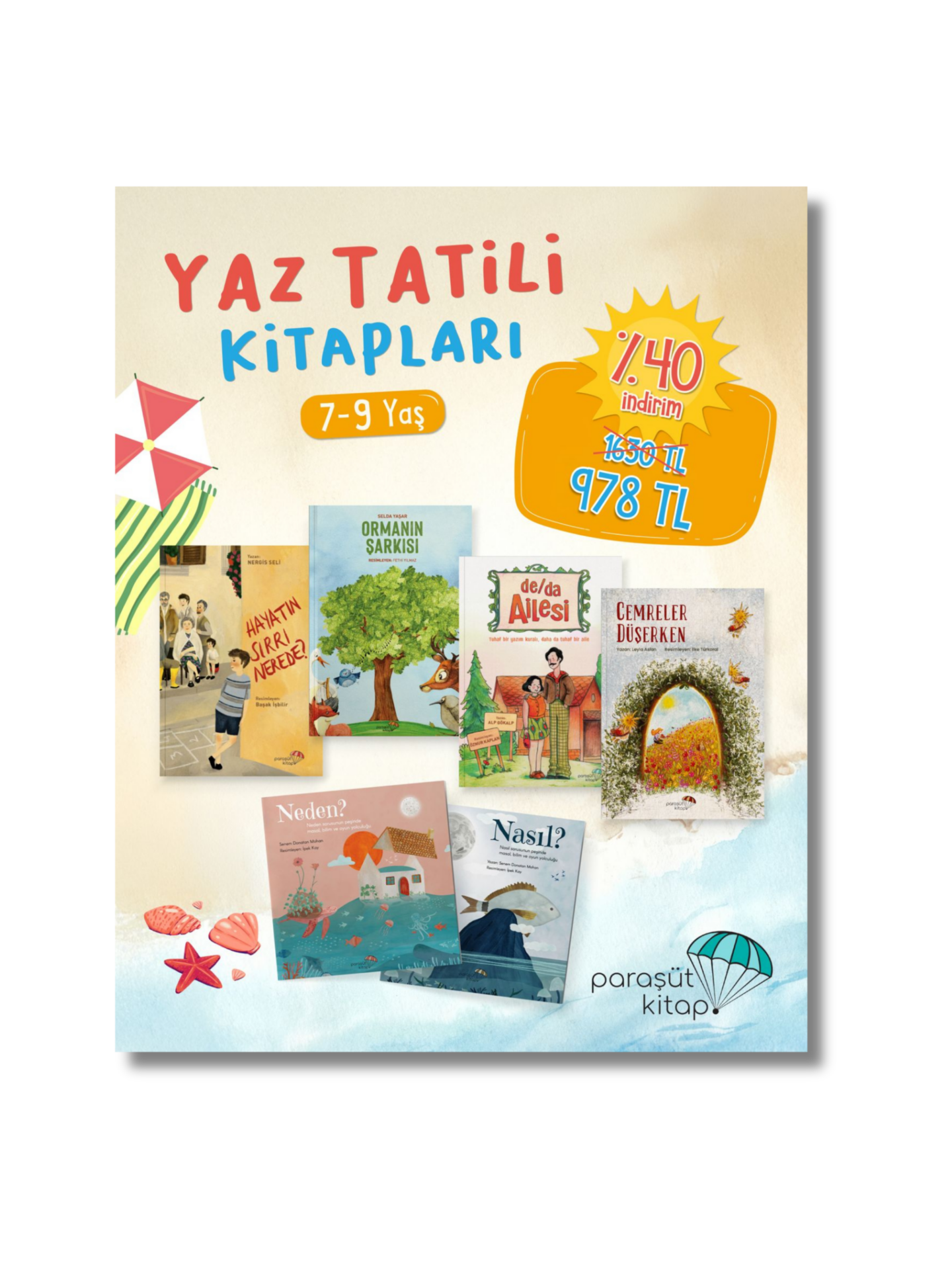 1 Yaz Tatili Kitapları Seti (7-9 Yaş) - Görsel 1